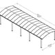 Palram - Canopia Arcadia 10600 Carport Grey Dimensions