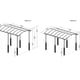 Palram - Canopia Arcadia Alpine 5000 Carport Dimensions
