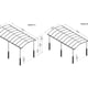 Palram - Canopia Arcadia Alpine 6400 Carport Dimensions