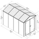 Palram Canopia 6x10 Plastic Rubicon Grey Shed Dimensions
