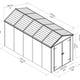 Palram Canopia 6x12 Plastic Rubicon Grey Shed Dimensions