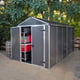 Grey Palram Canopia 6x12 Plastic Rubicon Shed