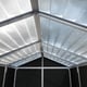Palram Canopia 8x8 Plastic Rubicon Grey Shed Internal Roof