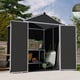 Palram Canopia 6x5 Rubicon Plastic Grey Shed