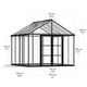 Palram Canopia Aria Crystal Clear 10x10 Greenhouse Dimensions