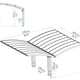 Palram Canopia Arizona Breeze Double Carport Grey Dimensions