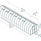 Palram Canopia Bella 8x32 Polycarbonate Greenhouse Dimensions