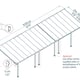 Palram Canopia Feria 3m x 10.3m Patio Cover in Grey Dimensions