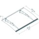 Palram Canopia Garamond 1350 Grey Clear Door Canopy Dimensions