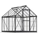 Palram Harmony 6x10 Grey Greenhouse in Clear Polycarbonate Glazing
