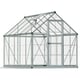 Palram Harmony 6 x 10 Silver Greenhouse with Clear Polycarbonate Glazing