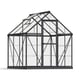 Palram Harmony 6x6 Grey Greenhouse in Clear Polycarbonate Glazing