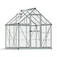 Palram Harmony 6 x 6 Silver Greenhouse with Clear Polycarbonate Glazing 2