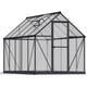 Palram Mythos 6x10 Polycarbonate Greenhouse in Grey