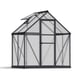 Palram Mythos 6x8 Polycarbonate Greenhouse in Grey
