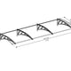Palram Canopia Neo 3540 Door Canopy Cover Dimensions
