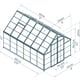 Palram Canopia Octave 8x12 Silver Polycarbonate Greenhouse Dimensions
