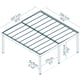 Palram Canopia Oslo 20x20 Car Port Dimensions
