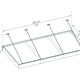 Palram Canopia Sophia XL 3000 Door Canopy Dark Grey Dimensions