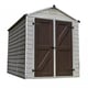 Palram 6x8 Plastic Skylight Garden Shed in Tan