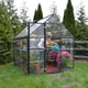 Palram Harmony 8x6 Grey Greenhouse in Clear Polycarbonate Glazing