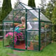Palram Canopia Harmony 6x8 Green Greenhouse - Clear Polycarbonate previous main image