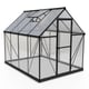 Palram Hybrid 6x8 Polycarbonate Greenhouse in Grey