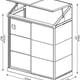 Palram Lean to Greenhouse with Clear Polycarbonate Glazing Dimensions