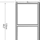 Palram Lean to Greenhouse with Clear Polycarbonate Plan Dimensions