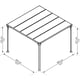 Palram - Canopia Milano 3000 Gazebo Dimensions