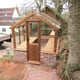 6x8 Swallow Kingfisher Dwarf Wall Wooden Greenhouse