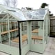 8x11 Swallow Mallard Summer Green Painted Wooden Greenhouse