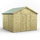 Power 10x10 Premium Apex Windowless Wooden Shed Double Doors