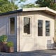 Power 10x12 Chalet Garden Building 28mm Door Right