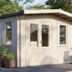 Power 10x14 Chalet Garden Building 28mm Door Left
