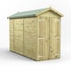 Power 10x4 Premium Apex Windowless Wooden Shed Double Doors