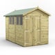 Power 10x6 Premium Apex Wooden Shed Optional Double Doors