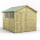 Power 10x8 Premium Apex Wooden Shed Optional Double Doors