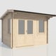 Power 12x10 28mm Apex Garden Building Left Doors
