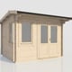 Power 12x10 28mm Apex Garden Building Right Doors