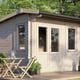 Power 12x10 28mm Apex Log Cabin Doors Left