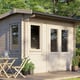 Power 12x10 28mm Apex Log Cabin Doors Right