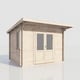 Power 12x10 Pent Log Cabin 28mm
