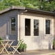 Power 12x12 28mm Apex Log Cabin Doors Left