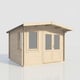 Power 12x12 Chalet Log Cabin 28mm Doors Right