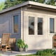 Power 12x12 Pent Garden Building 28mm Door Left