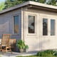 Power 12x12 Pent Garden Building 28mm Door Right