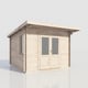 Power 12x12 Pent Log Cabin 28mm