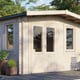 Power 12x14 Chalet Garden Building 28mm Door Left