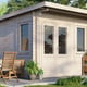 Power 12x14 Pent Garden Building 28mm Door Left